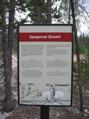 Dangerous Ground Sign